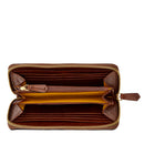 Portafoglio Donna Zip Around THE BRIDGE linea Lucrezia in Pelle Marrone