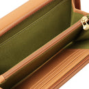 THE BRIDGE Story Linie 
Damenbrieftasche mit zwei Fächern aus Leder in Beige 