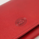 THE BRIDGE Story Line Damen Geldbörse mit Knopf aus rotem Leder