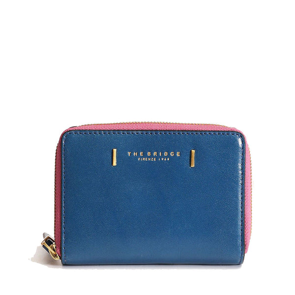 Portafoglio Donna Piccolo A Farfalla Blu - Porta Carte Di Credito In Pelle PU Con Zip - Mini Portafoglio Slim Da Viaggio 10,8x8x2,5 Cm - Regalo Kawaii Per Ragazze E Donne - 2
