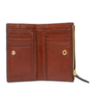Portafoglio Donna con Bottone THE BRIDGE linea Lucrezia in Pelle Marrone