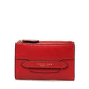 Damen-Geldbörse mit Knopf THE BRIDGE Lucrezia-Linie aus Flamenco-Rot-Leder