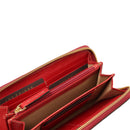 Portafoglio Donna Zip Around THE BRIDGE linea Matilde in Pelle Rossa