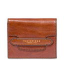 Portafoglio Piccolo con Bottone THE BRIDGE linea Lucrezia in Pelle Marrone