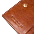 Portafoglio Piccolo con Bottone THE BRIDGE linea Lucrezia in Pelle Marrone