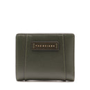 Portafoglio Donna Piccolo con Bottone THE BRIDGE linea Ines in Pelle Verde Tirolo