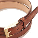 Herrengürtel H 3,5 cm THE BRIDGE Passpartout-Linie aus braunem Leder 110 cm