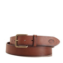 THE BRIDGE Brunelleschi-Linie 
Herrengürtel H 3,5 cm aus braunem Harzleder 110 cm