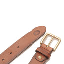 THE BRIDGE Brunelleschi-Linie 
Herrengürtel H 3,5 cm aus braunem Harzleder 110 cm