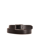 Double Face Herrengürtel THE BRIDGE aus braunem und schwarzem Leder 110 cm Brunelleschi-Linie