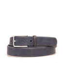 THE BRIDGE Herrengürtel Brunelleschi-Linie aus ultramarinblauem Harzleder 100 cm