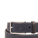 THE BRIDGE Herrengürtel Brunelleschi-Linie aus ultramarinblauem Harzleder 100 cm