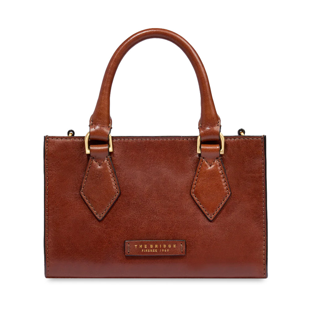 Borsa Donna a Mano THE BRIDGE linea Ida in Pelle Marrone