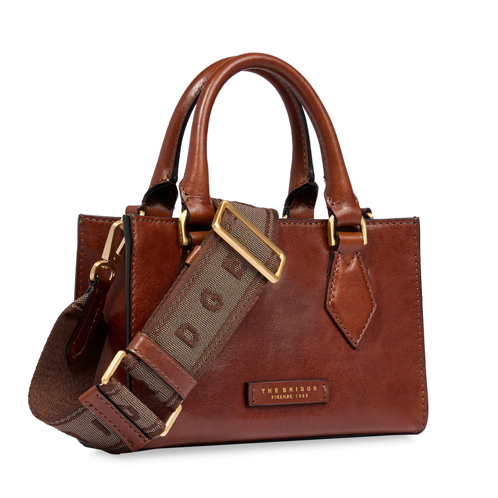 Borsa Donna a Mano THE BRIDGE linea Ida in Pelle Marrone