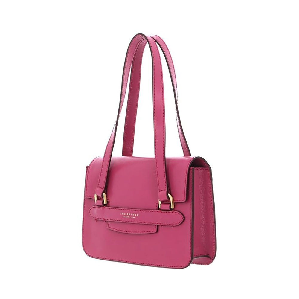 Borsa Donna a Spalla THE BRIDGE linea Lucrezia in Pelle color Lipstick