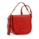 Borsa Donna a Mano con Tracolla THE BRIDGE linea Pearl District in Pelle Rossa