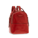 Kleiner Damenrucksack THE BRIDGE Pearl District-Linie aus rotem Leder