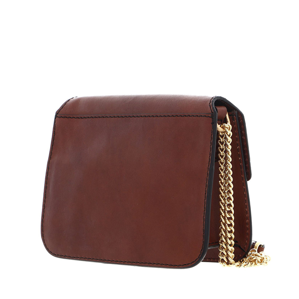 Borsa Donna Media a Spalla e Tracolla THE BRIDGE linea Lucrezia in Pelle Marrone