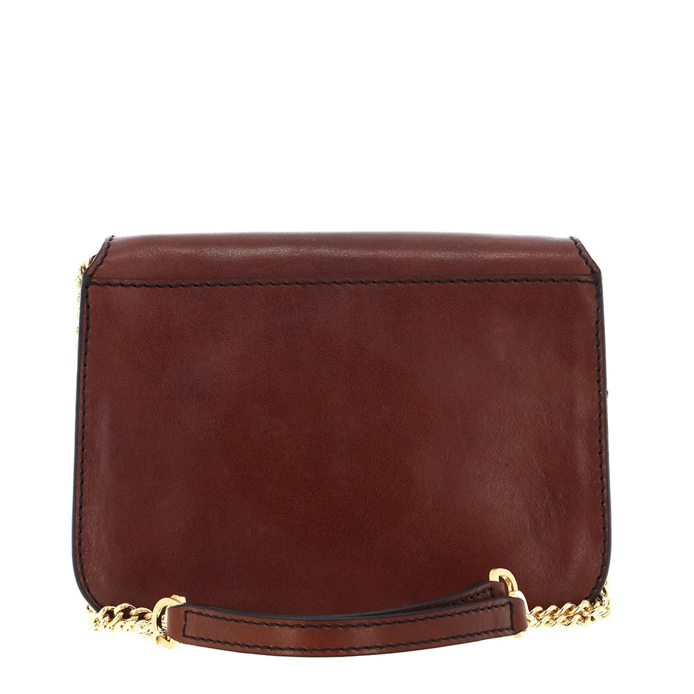 Borsa Donna Media a Spalla e Tracolla THE BRIDGE linea Lucrezia in Pelle Marrone