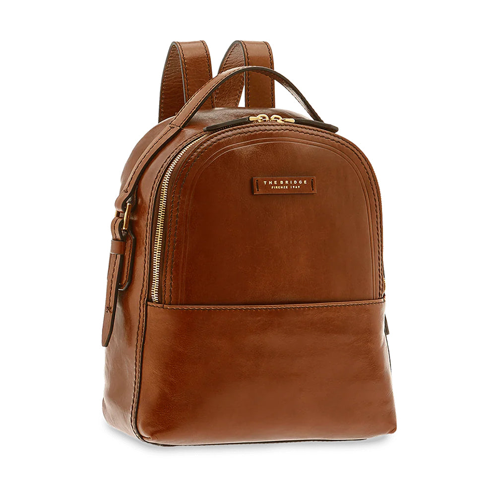 Zaino Donna THE BRIDGE in Pelle Marrone linea Pearl District