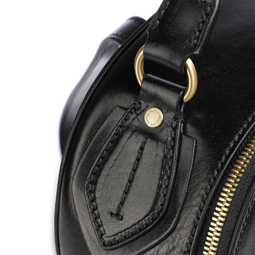 THE BRIDGE Damenrucksack Daphne-Linie aus schwarzem Leder