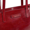 Shopping Bag Donna Verticale THE BRIDGE linea Mirra in Pelle Rosso Ribes