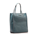 Borsa Donna Shopper Verticale THE BRIDGE linea Mirra in Pelle color Sky