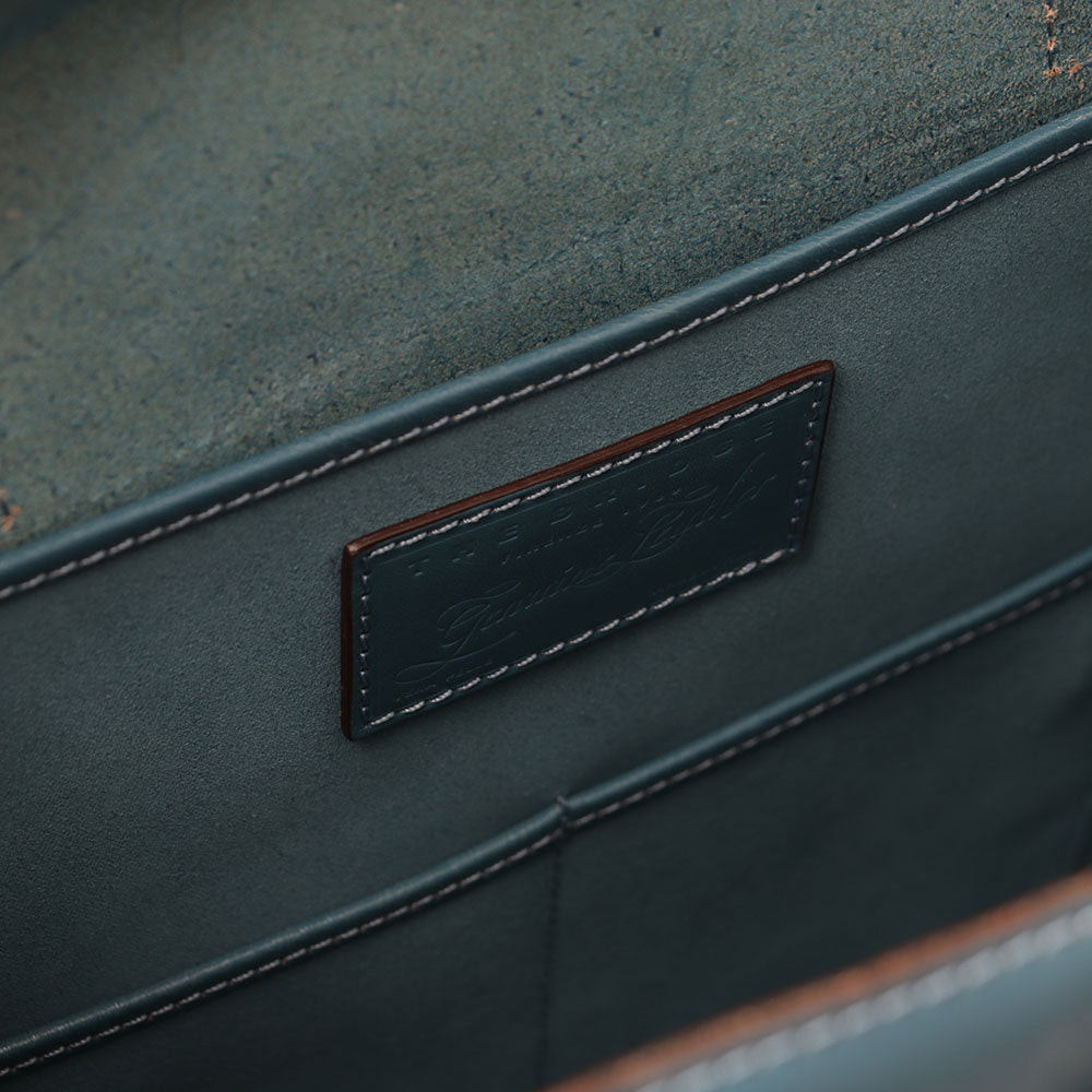 Borsa Donna Shopper Verticale THE BRIDGE linea Mirra in Pelle color Sky