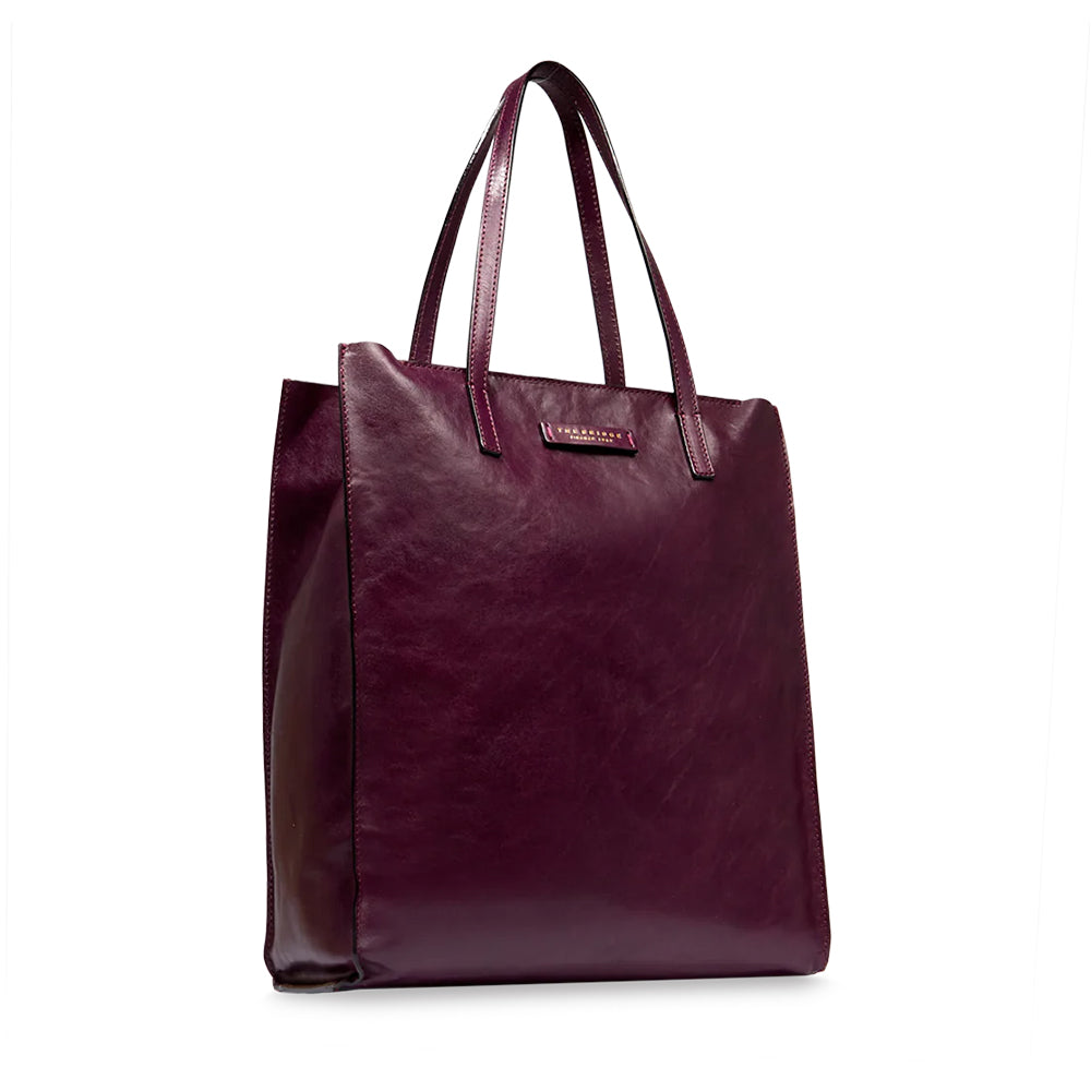 Borsa Donna Shopper Verticale THE BRIDGE linea Mirra in Pelle Viola