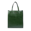 Borsa Donna Shopper Verticale THE BRIDGE linea Mirra in Pelle Verde Inglese