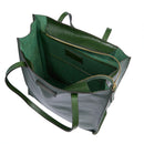 Borsa Donna Shopper Verticale THE BRIDGE linea Mirra in Pelle Verde Inglese