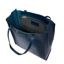 Shopping Bag Donna Verticale THE BRIDGE linea Mirra in Pelle Blu Oltremare