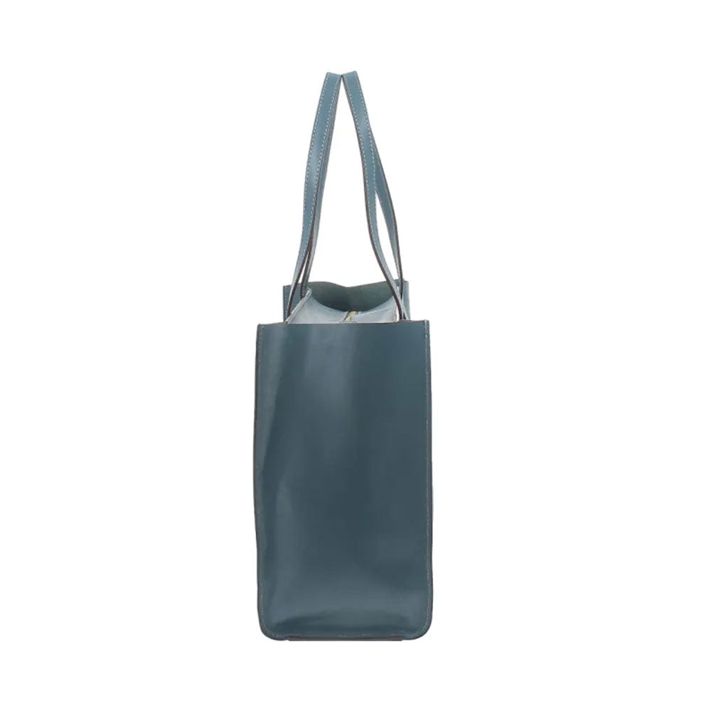 Borsa Donna Shopper THE BRIDGE Linea Mirra in Pelle color Sky