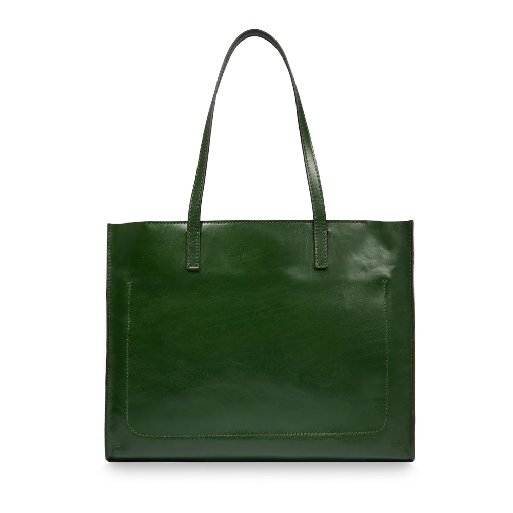 Borsa Donna Shopper THE BRIDGE Linea Mirra in Pelle Verde Inglese