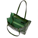 Borsa Donna Shopper THE BRIDGE Linea Mirra in Pelle Verde Inglese