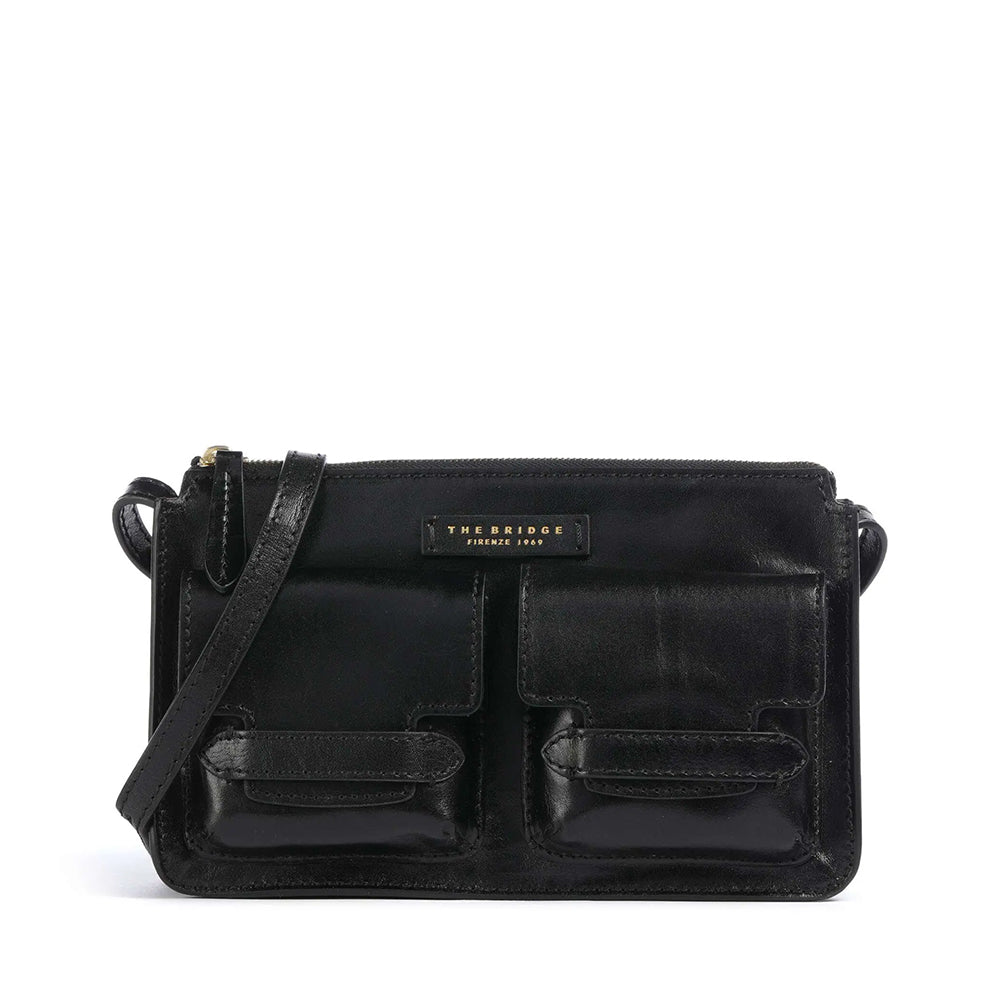 Borsa Donna a Spalla THE BRIDGE linea Lucrezia in Pelle Nera