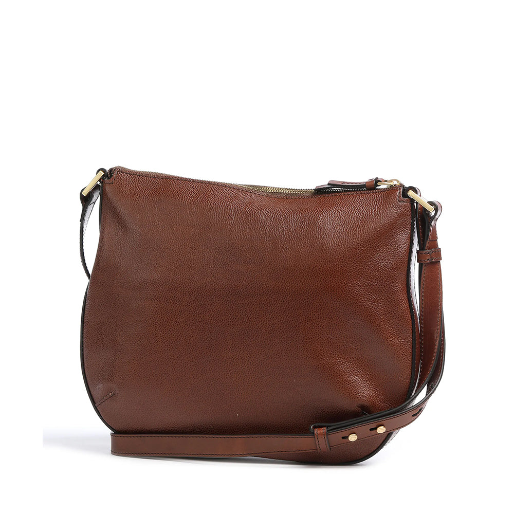 Borsa Donna Hobo a Tracolla THE BRIDGE in Pelle Marrone linea Amelia