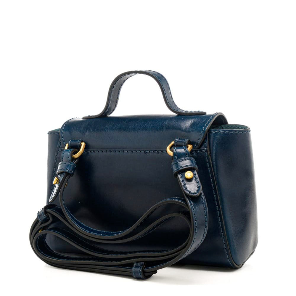 Borsa Donna a Mano con Tracolla THE BRIDGE linea Lucrezia in Pelle Blu Oltremare