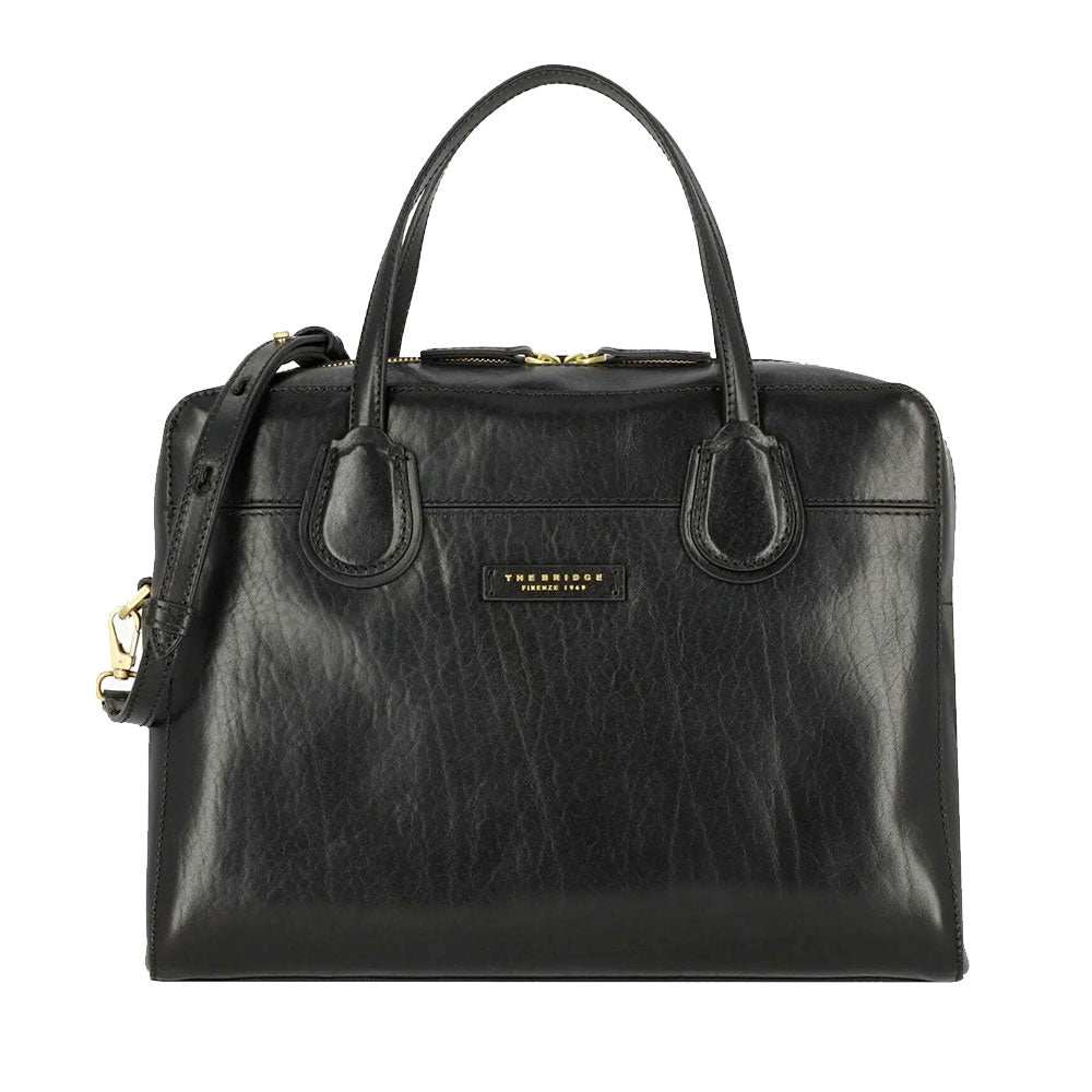 Cartella Donna THE BRIDGE linea Elettra in Pelle Nera