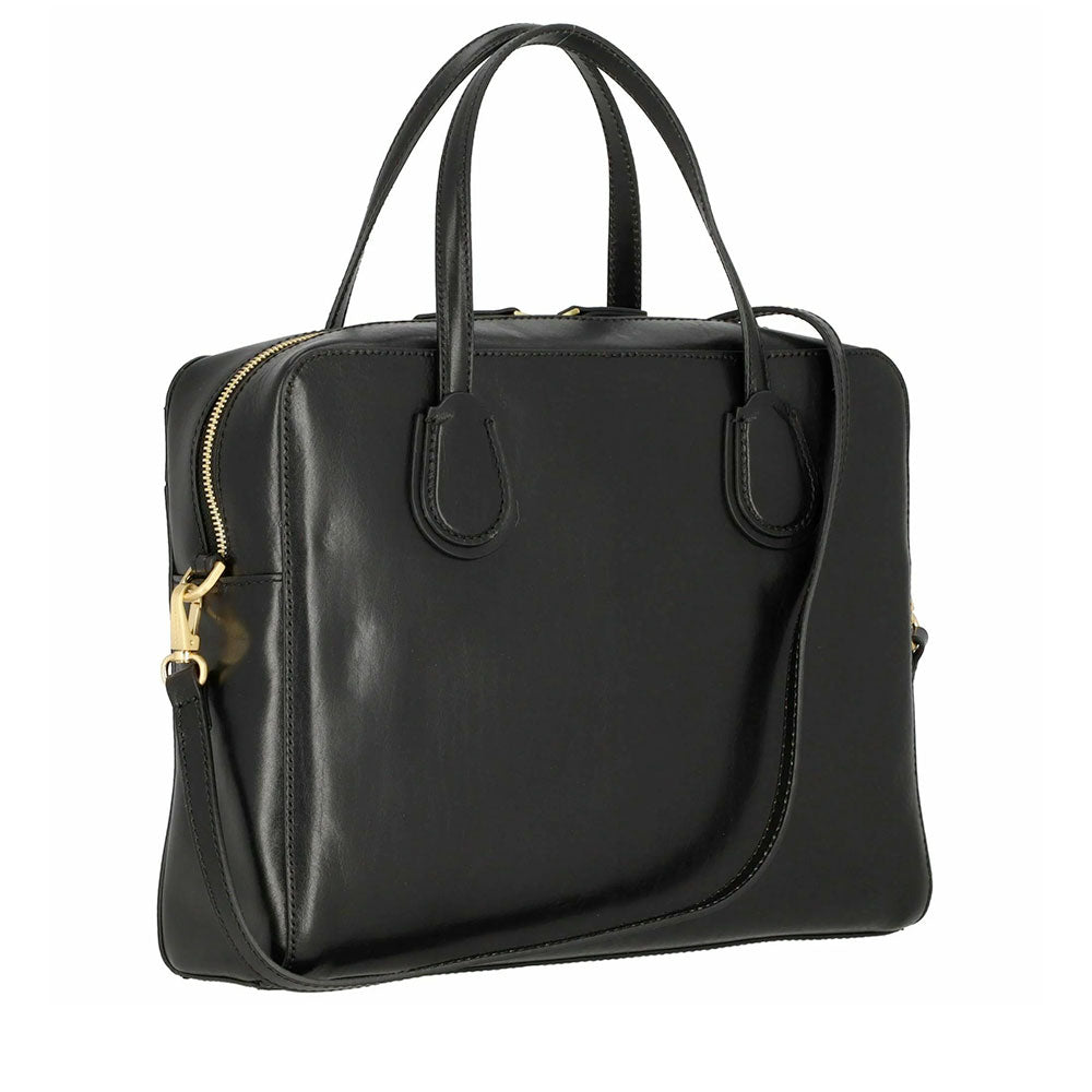 Cartella Donna THE BRIDGE linea Elettra in Pelle Nera