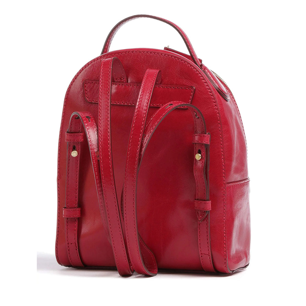 Zaino Donna Medio THE BRIDGE linea Elettra in Pelle Rosso Berry