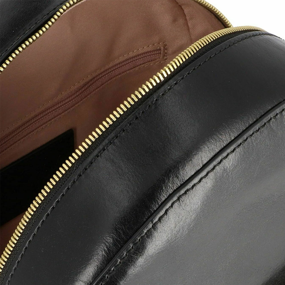 THE BRIDGE Damenrucksack Elettra-Linie aus schwarzem Leder