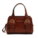 Damenhandtasche THE BRIDGE Elena-Linie aus braunem Leder