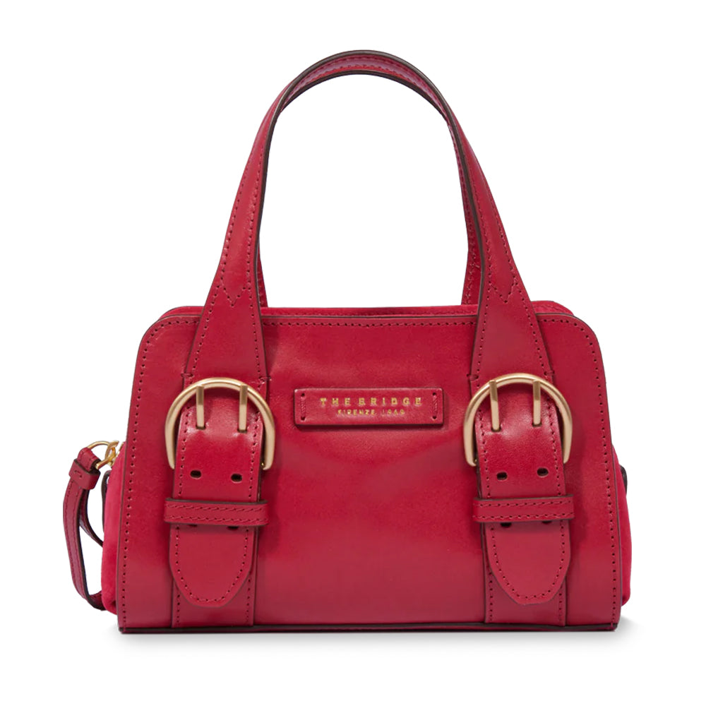 Borsa Donna a Mano THE BRIDGE linea Elena in Pelle color Berry