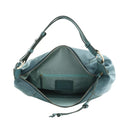 Hobo Bag Donna THE BRIDGE linea Domitilla in Pelle color Ceruleo