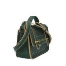 Borsa Donna Mini a Mano THE BRIDGE linea Ester in Pelle Verde Smeraldo