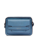 Kameratasche Damen-Umhängetasche THE BRIDGE Lucrezia-Linie aus himmelfarbenem Leder