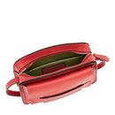 Damen Schultertasche Kameratasche THE BRIDGE Lucrezia Line aus lachsfarbenem Leder