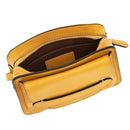 Damen Schultertasche Kameratasche THE BRIDGE Lucrezia Line aus maisgelbem Leder