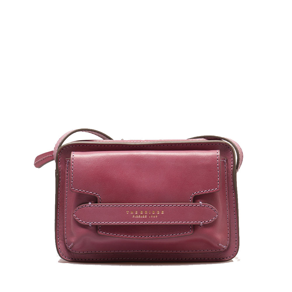 Borsa Donna Camera Case a Tracolla THE BRIDGE linea Lucrezia in Pelle color Malva